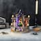 Glitzhome® 9.75"H Lighted Resin Halloween Haunted House Village